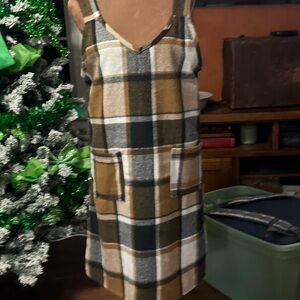 Plaid Sleeveless Dress